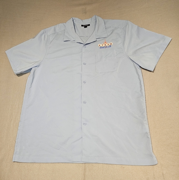 Port Authority Other - Port Authority Men's Light Blue‎ Short Sleeve Shirt With Design Size XXL